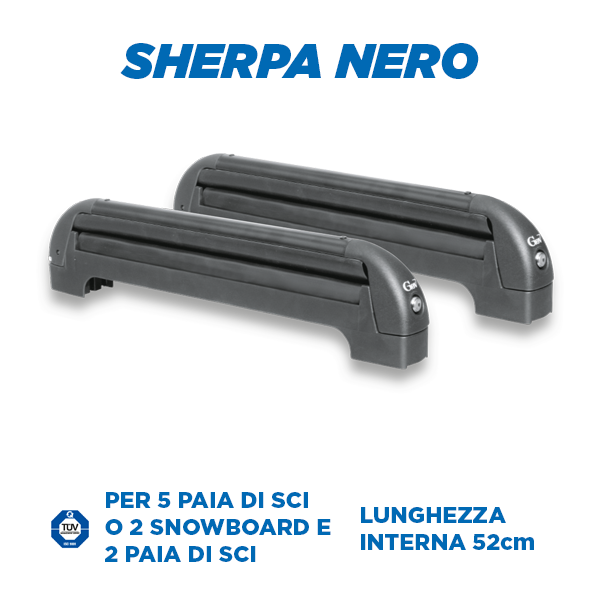 PORTASCI SHERPA NERO GEV8936