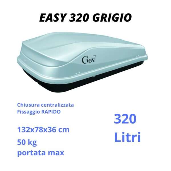 Box da tetto EASY 320 grigio