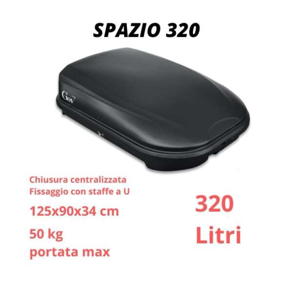 Box da tetto SPAZIO 320 nero